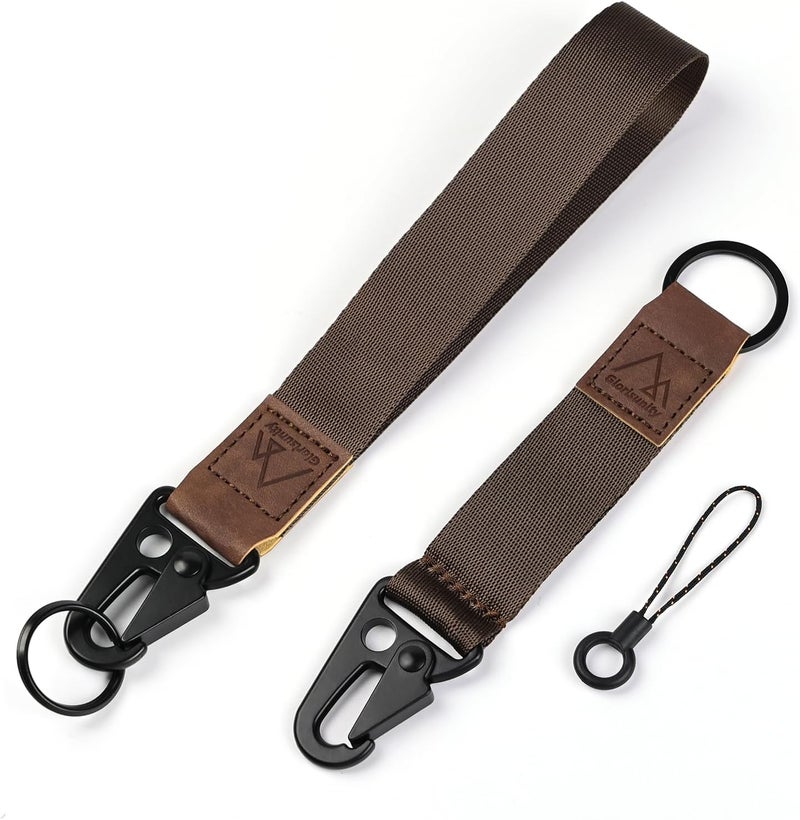 Glorisunity Hand Wrist Lanyard Key Chain Holder, Wristlet Strap for Key for Women & Men, Lanyard for Car Key (2 Piece)… - Image 1